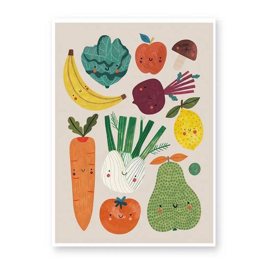 Daria Solak Illustrations - FRUITS AND VEGGIES print
