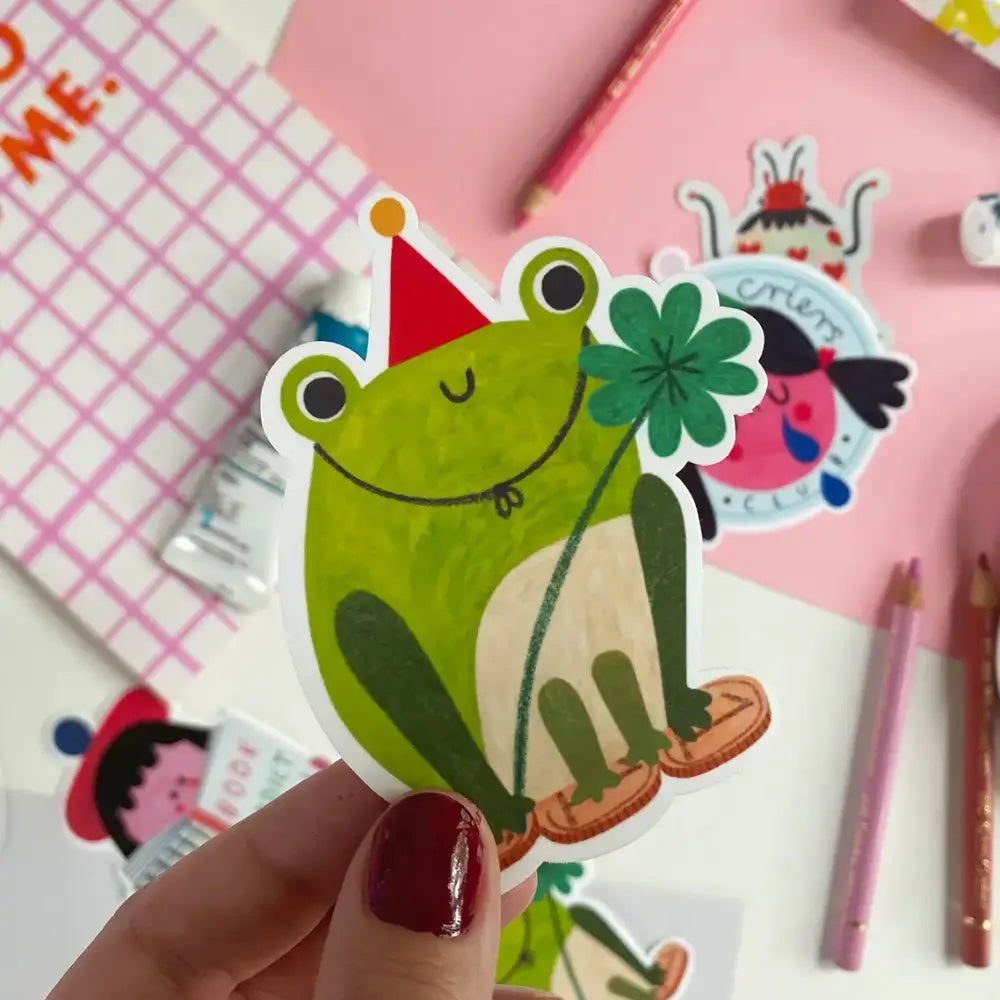 Lucky Frog Sticker - PABOOM
