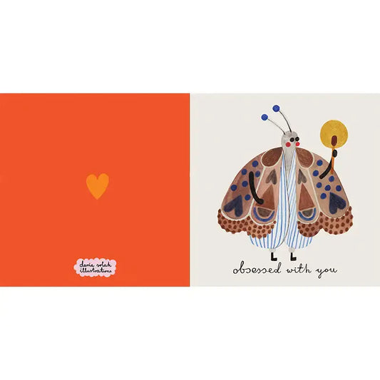 Obsessed With You Moth Card - PABOOM