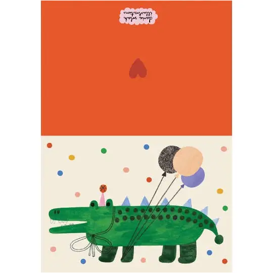 Daria Solak Illustrations - PARTY ALIGAOR card