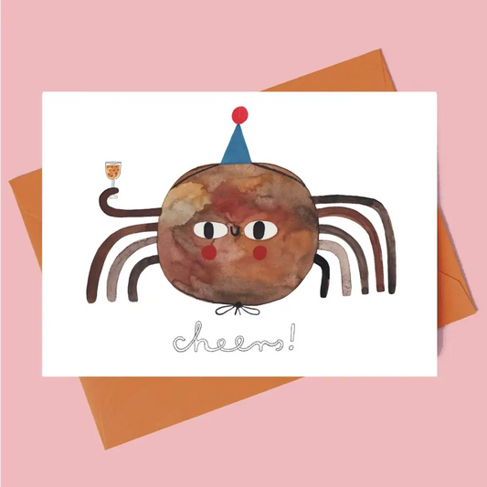 Daria Solak Illustrations - SPIDER CHEERS card