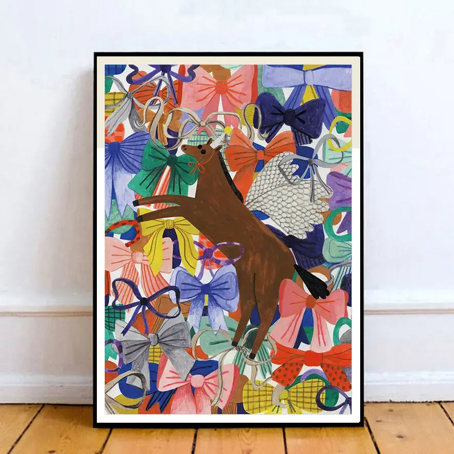 Unicorns In Bows Print - PABOOM