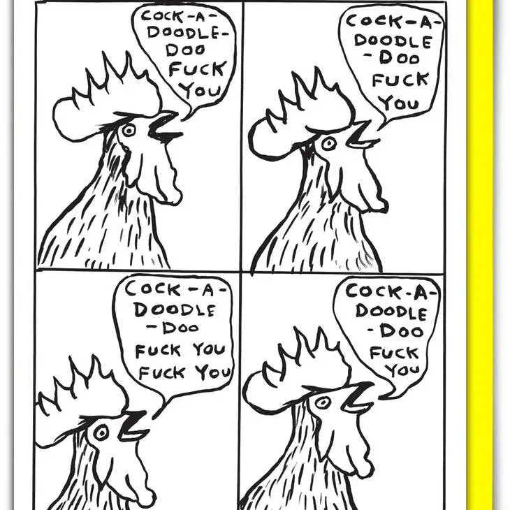 Cock-A-Doodle-Doo Card - PABOOM