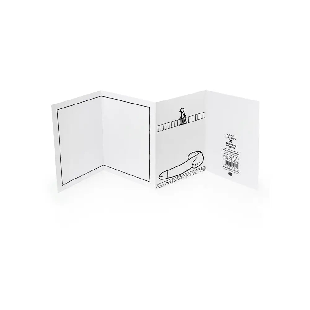 Don't Look Down Concertina Card - PABOOM