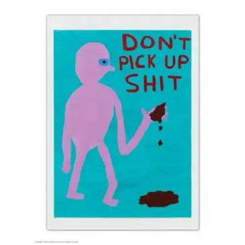 Don't Pick Up Shit Postcard - PABOOM