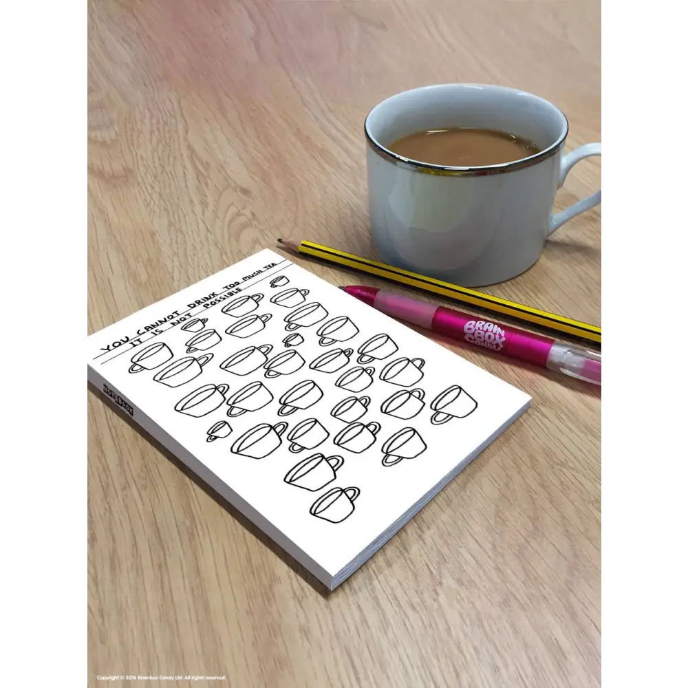 Drink Too Much Tea A6 Notebook - PABOOM