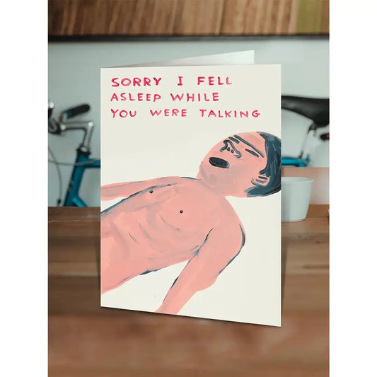 Fell Asleep While Talking Card - PABOOM