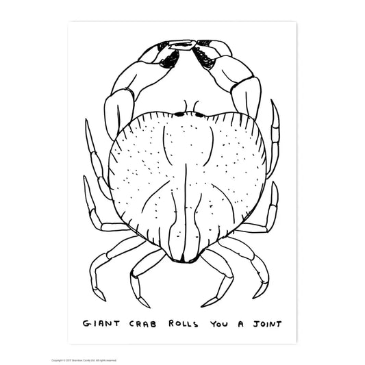 Giant Crab Postcard - PABOOM