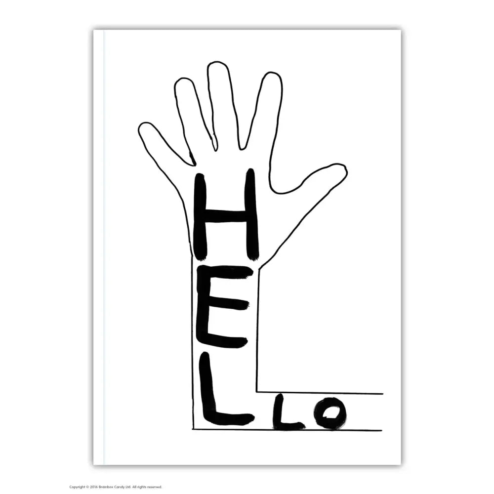 Hello Lined A6 Notebook - PABOOM
