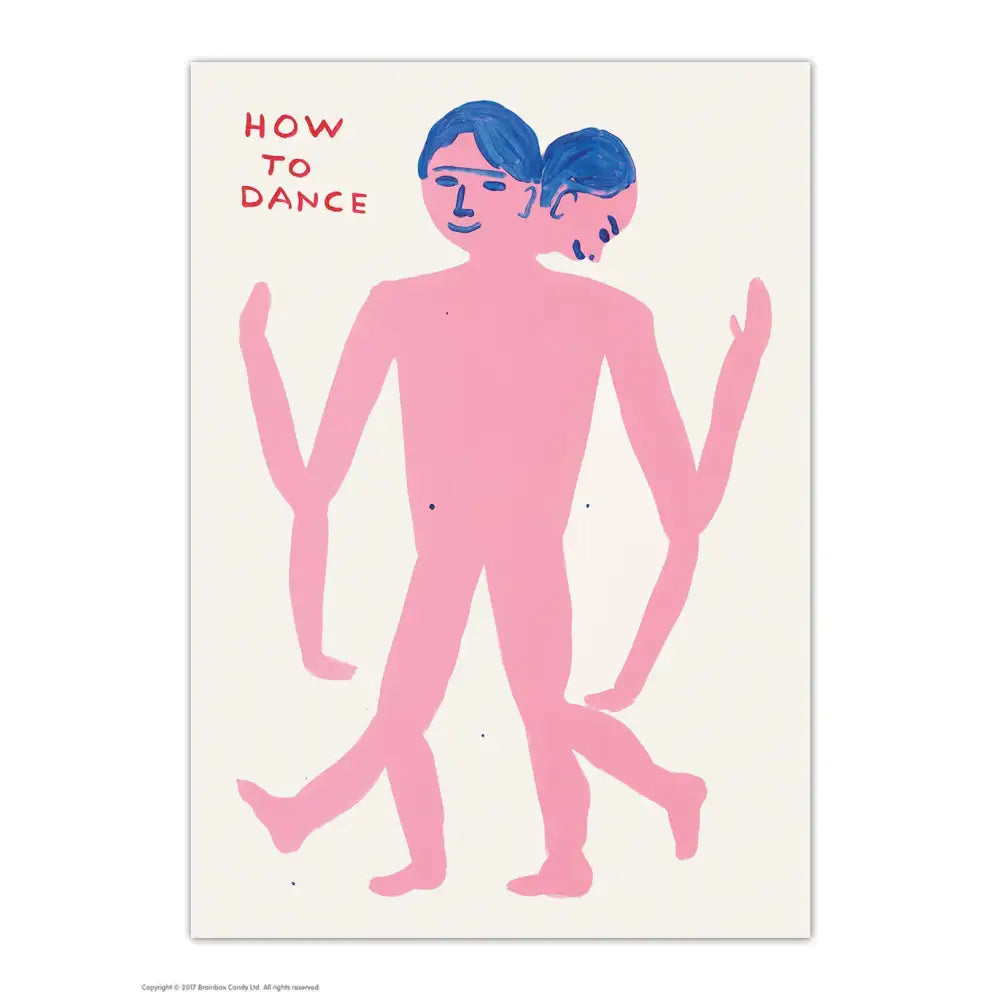 How To Dance Postcard - PABOOM