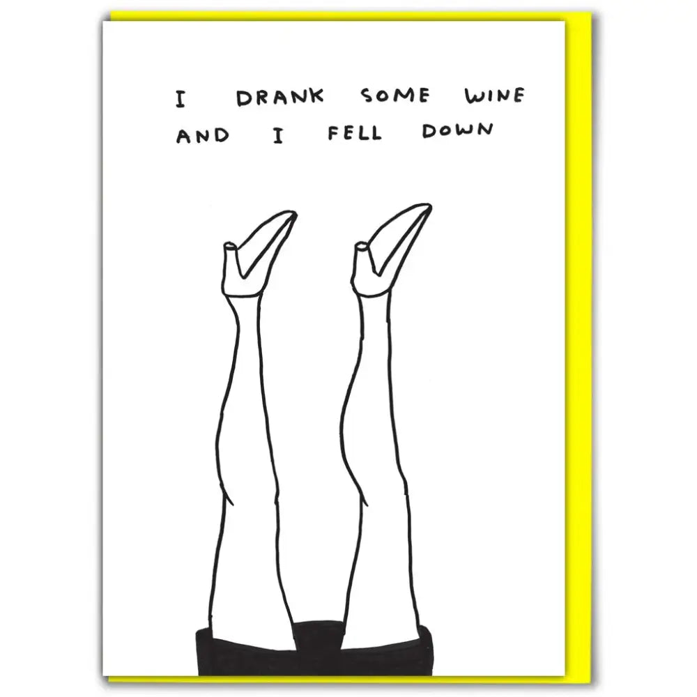 I Drank Some Wine Card - PABOOM