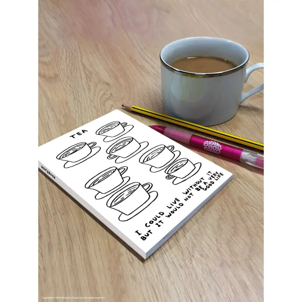 Live Without Tea A6 Notebook - PABOOM