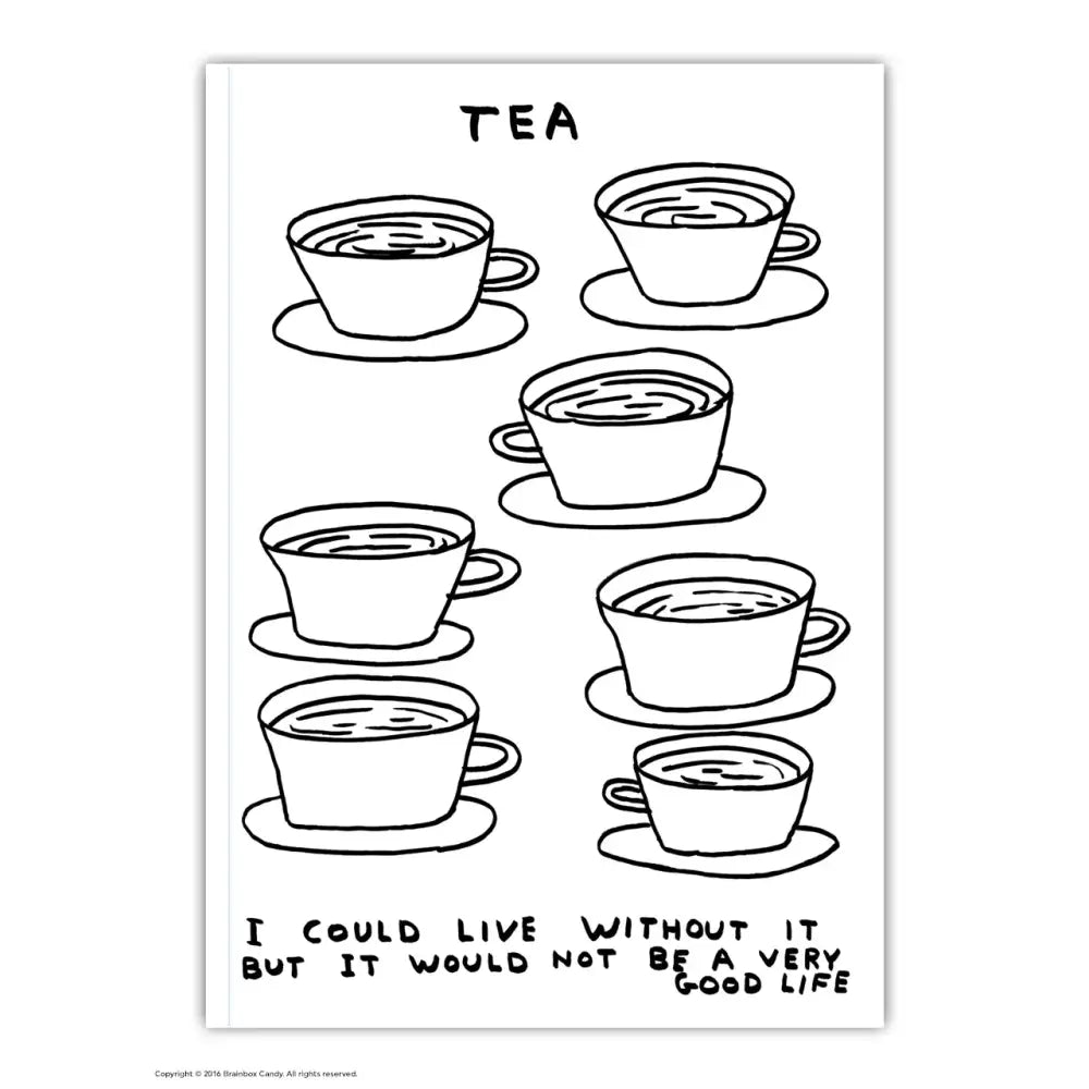 Live Without Tea A6 Notebook - PABOOM