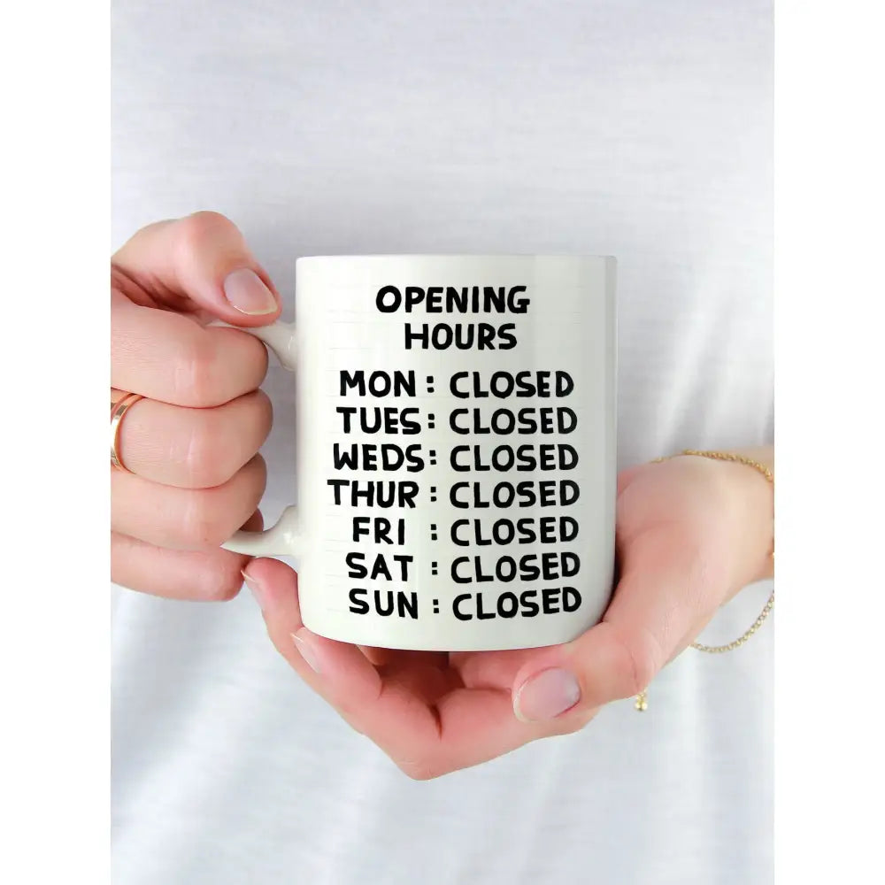 Opening Hours Mug - PABOOM