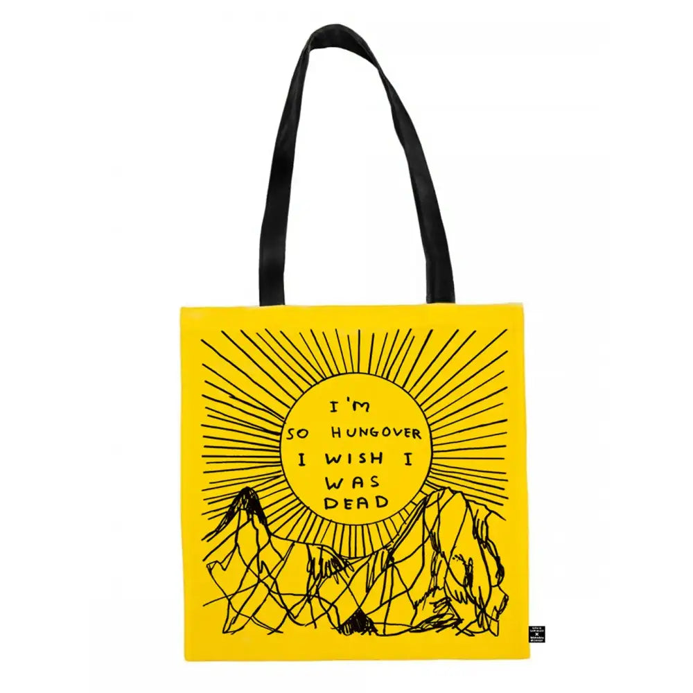 David Shrigley So Hungover Tote Bag - PABOOM