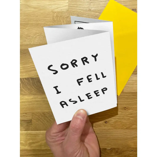 Sorry I Fell Asleep Concertina Card - PABOOM