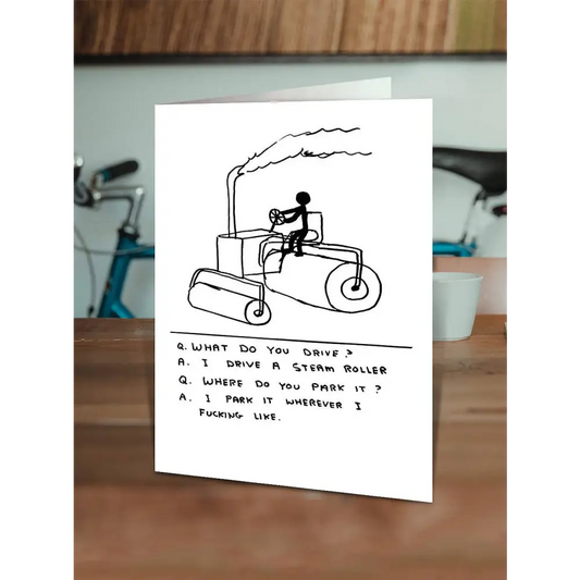 Steam Roller Card - PABOOM