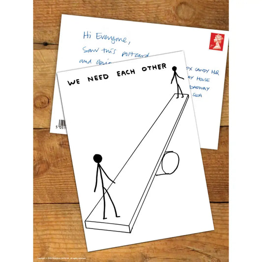 We Need Each Other Postcard - PABOOM
