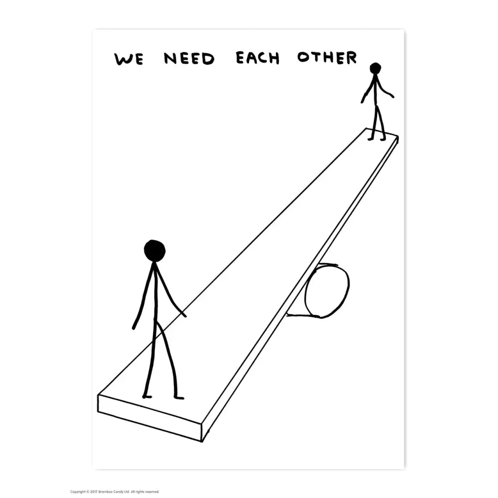 We Need Each Other Postcard - PABOOM