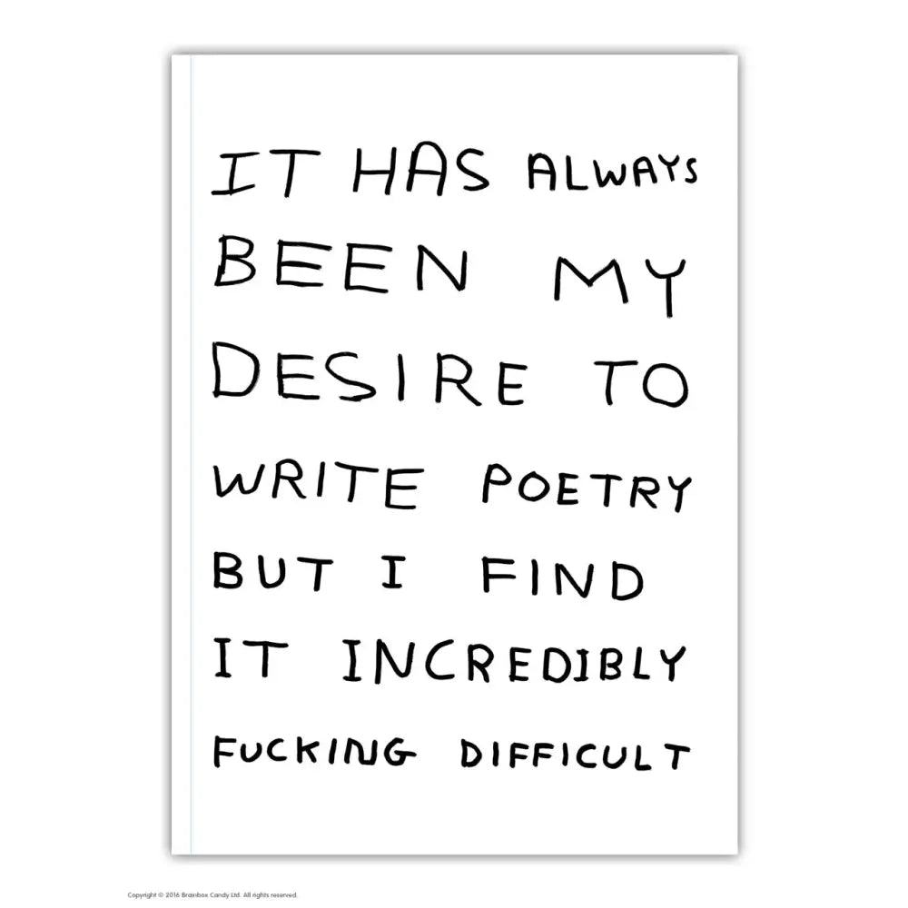 Write Poetry Lined A6 Notebook - PABOOM