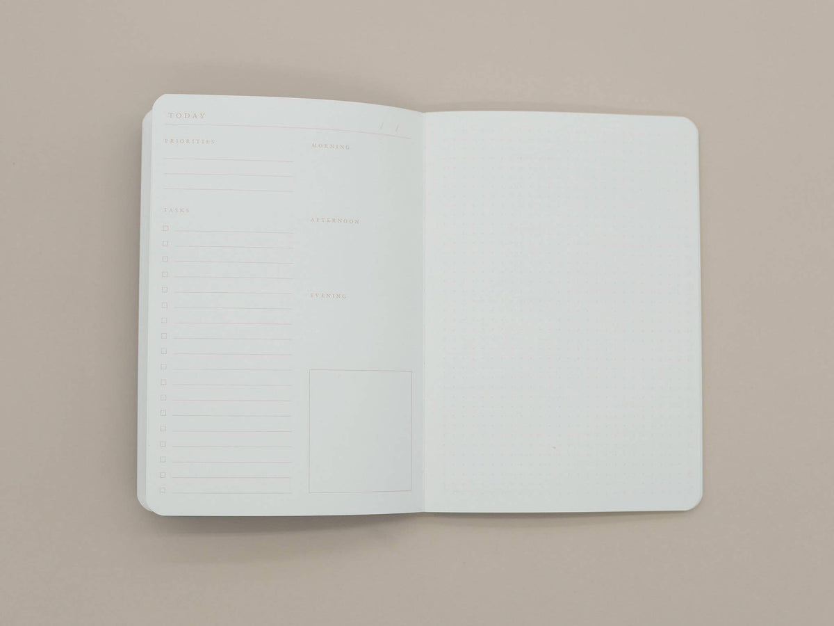 Cornflower Blue Today planner softcover detail - PABOOM
