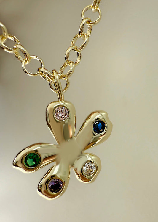 Wildflower Necklace - Gold