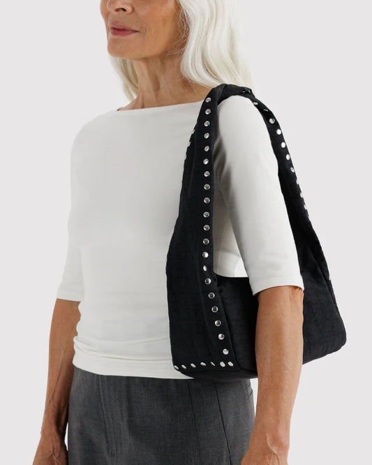 BAGGU Small Nylon Meringue Bag Studs interior pocket detail - PABOOM