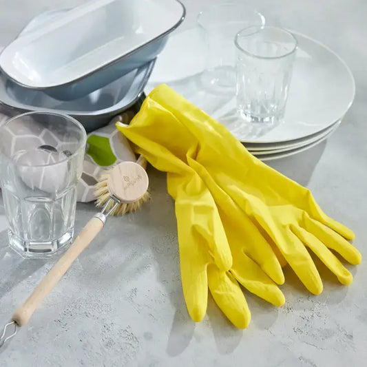 Natural Latex Rubber Gloves Small - PABOOM
