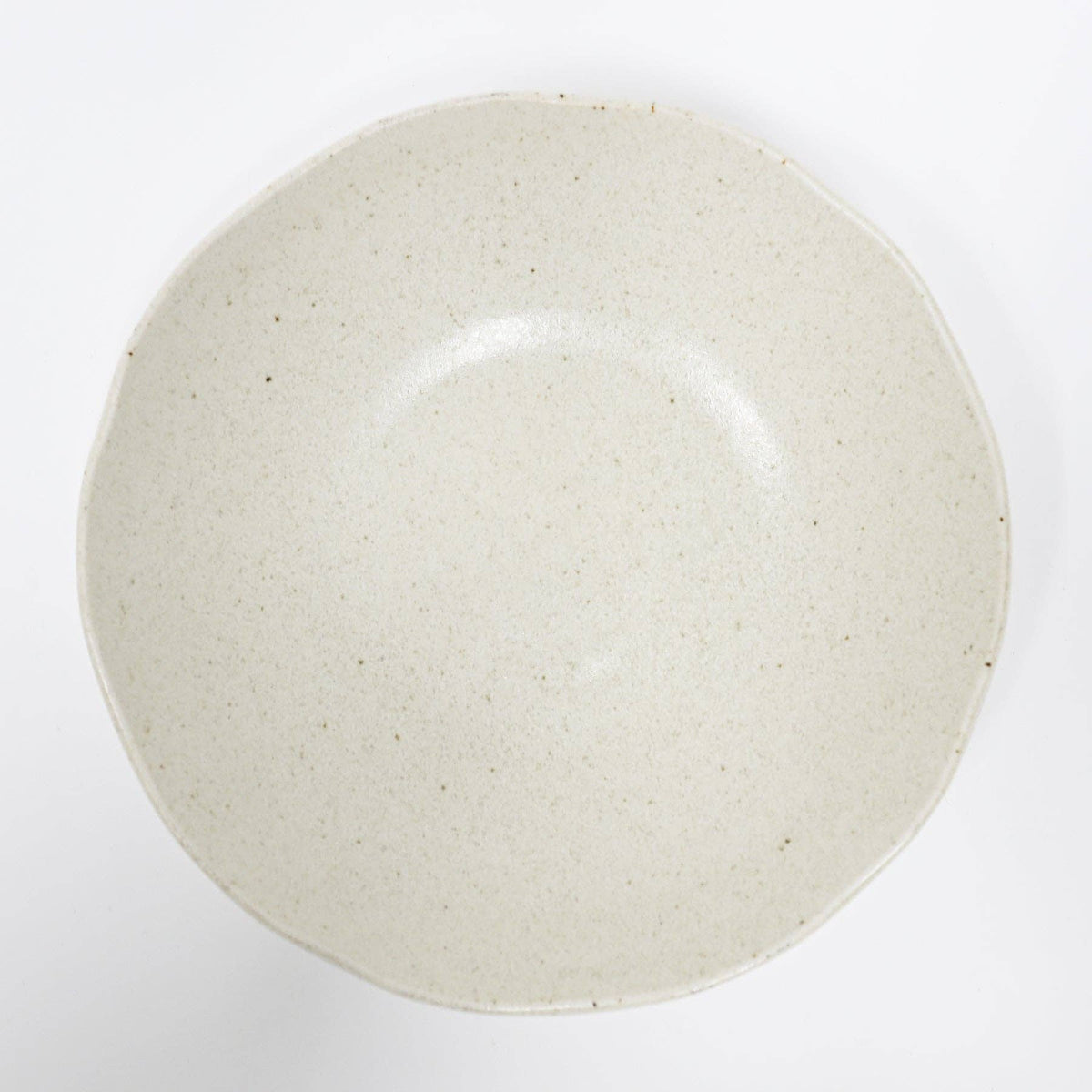 Speckled white Japanese porcelain glaze detail - PABOOM