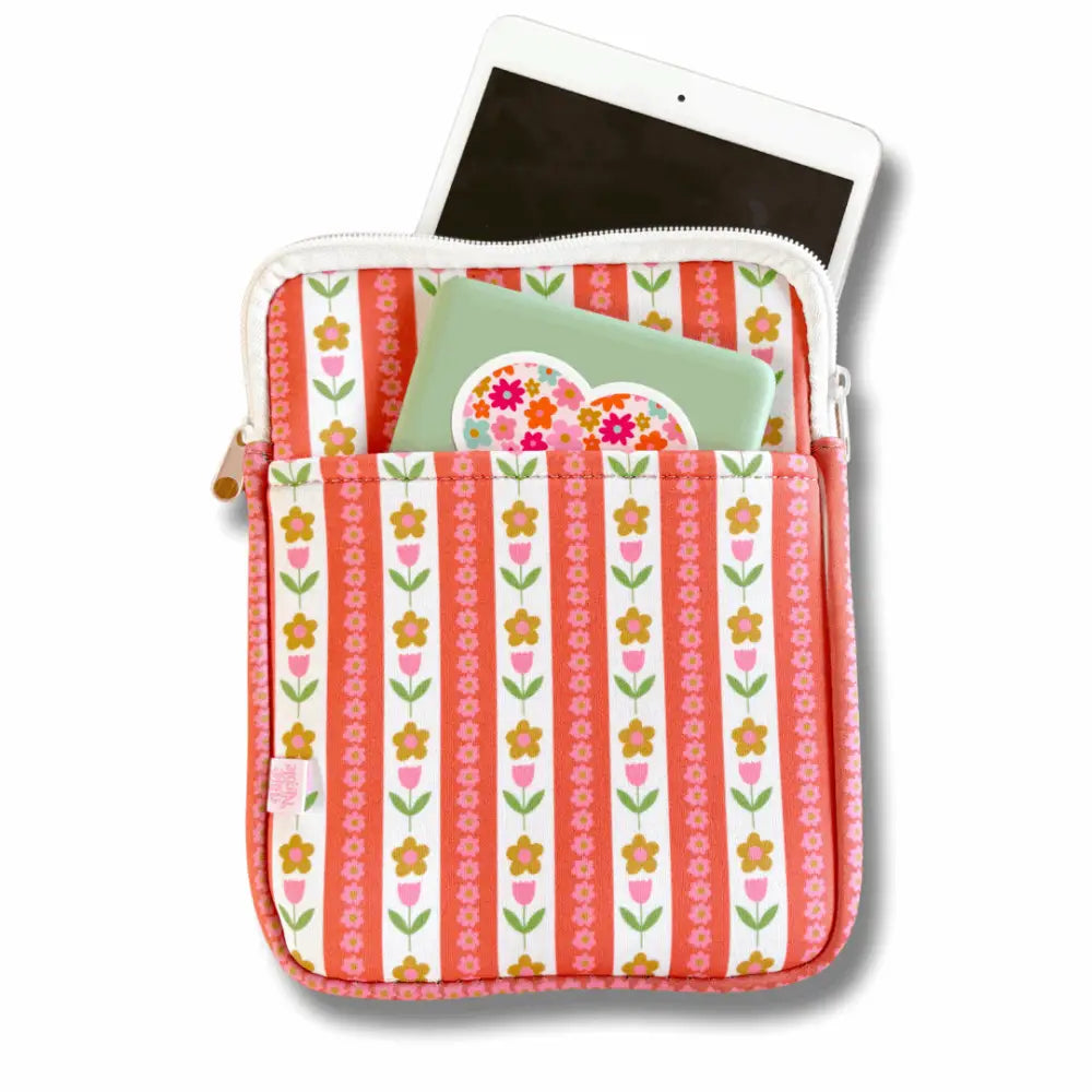 Tulip stripe neoprene tablet sleeve by Ellē Nicole, fits tablet – PABOOM