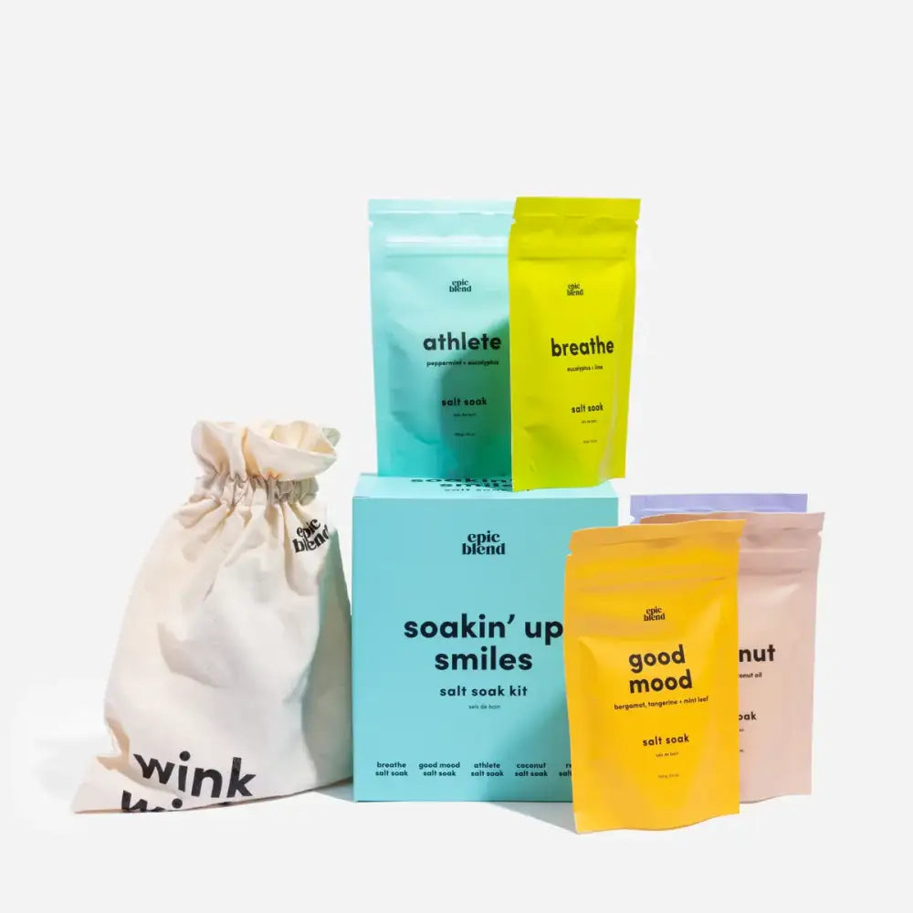 Epic Blend - Soakinβ Up Smiles - Salt Soak Kit Bundle Vegan