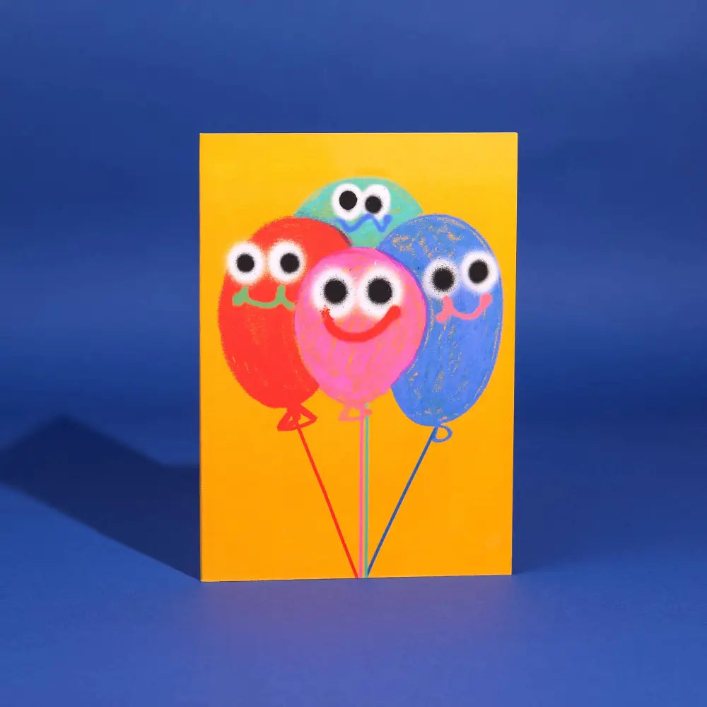 Evermade - Balloons Greetings Card By Jon Burgerman