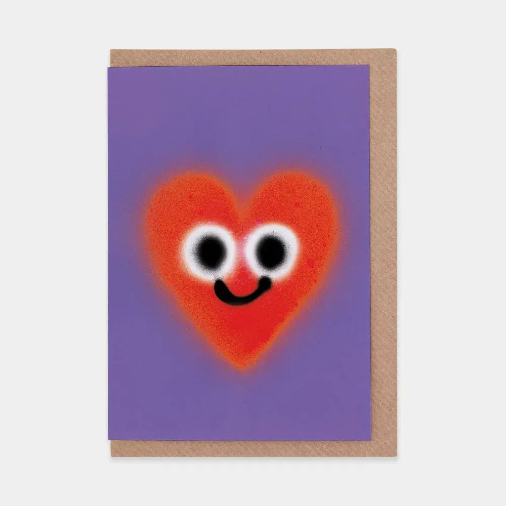 Evermade - Heart Greetings Card by Jon Burgerman