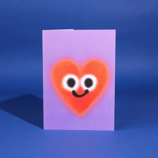 Evermade - Heart Greetings Card by Jon Burgerman