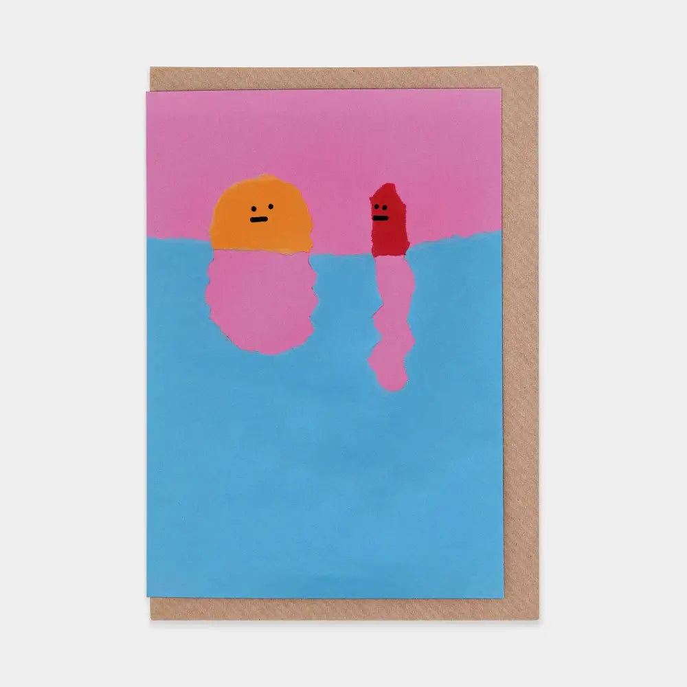 Evermade - Hotdog and Sun at Sunset Greetings Card