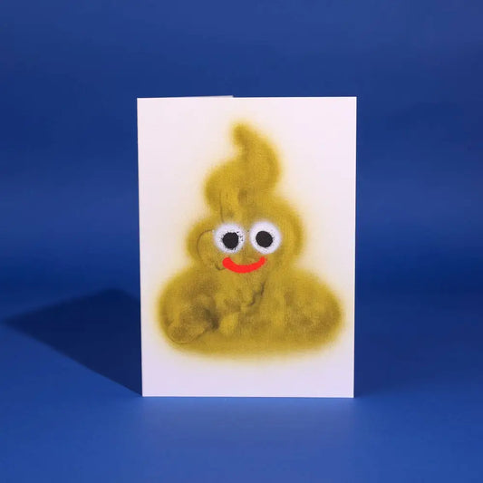 Evermade - Poop Greetings Card by Jon Burgerman