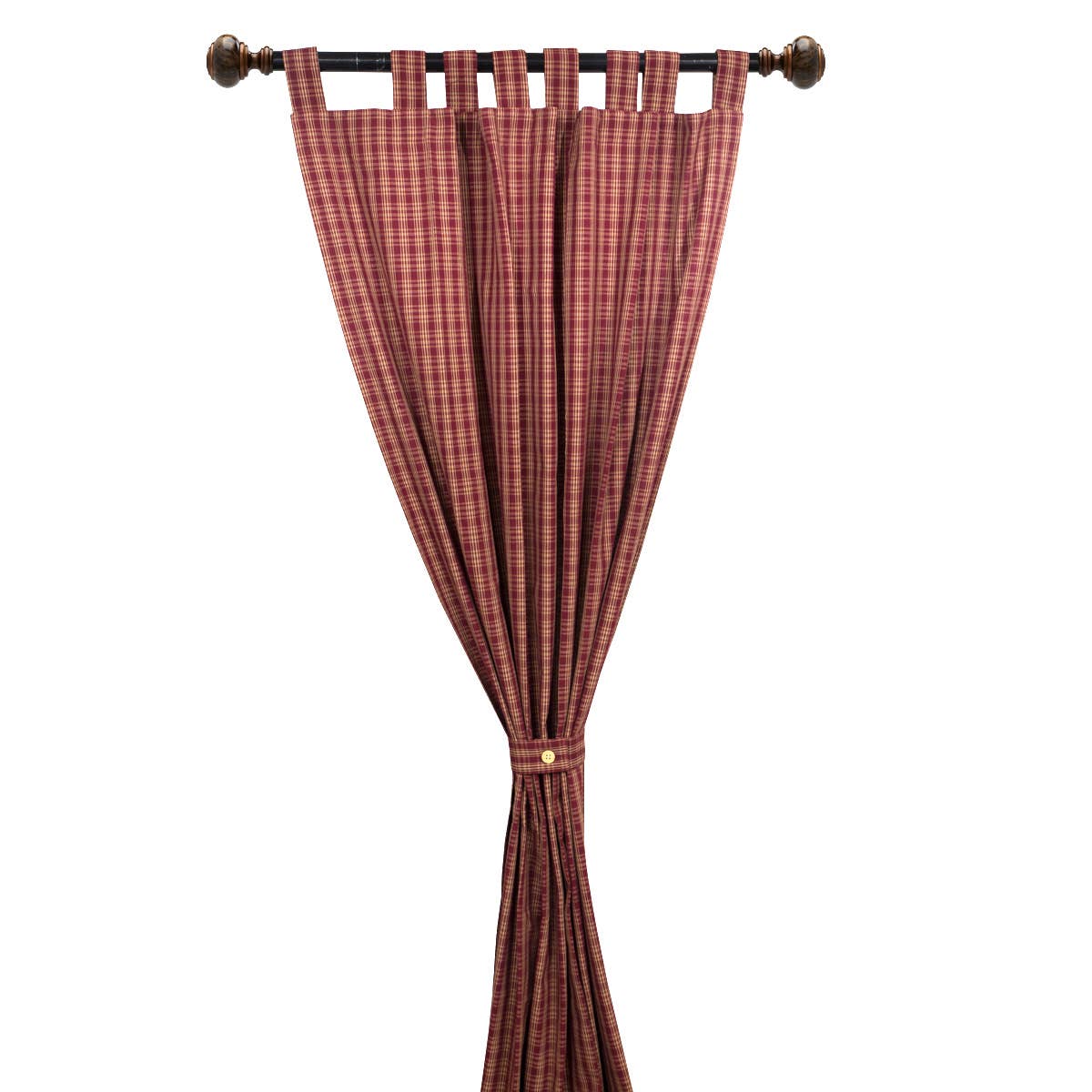 Tab Curtain Panel - Paprika