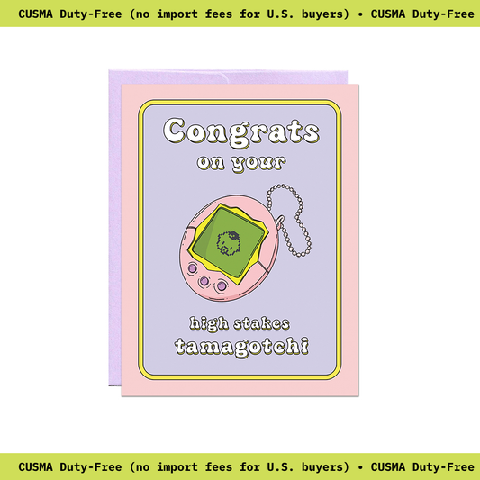 High Stakes Baby card shown from another angle