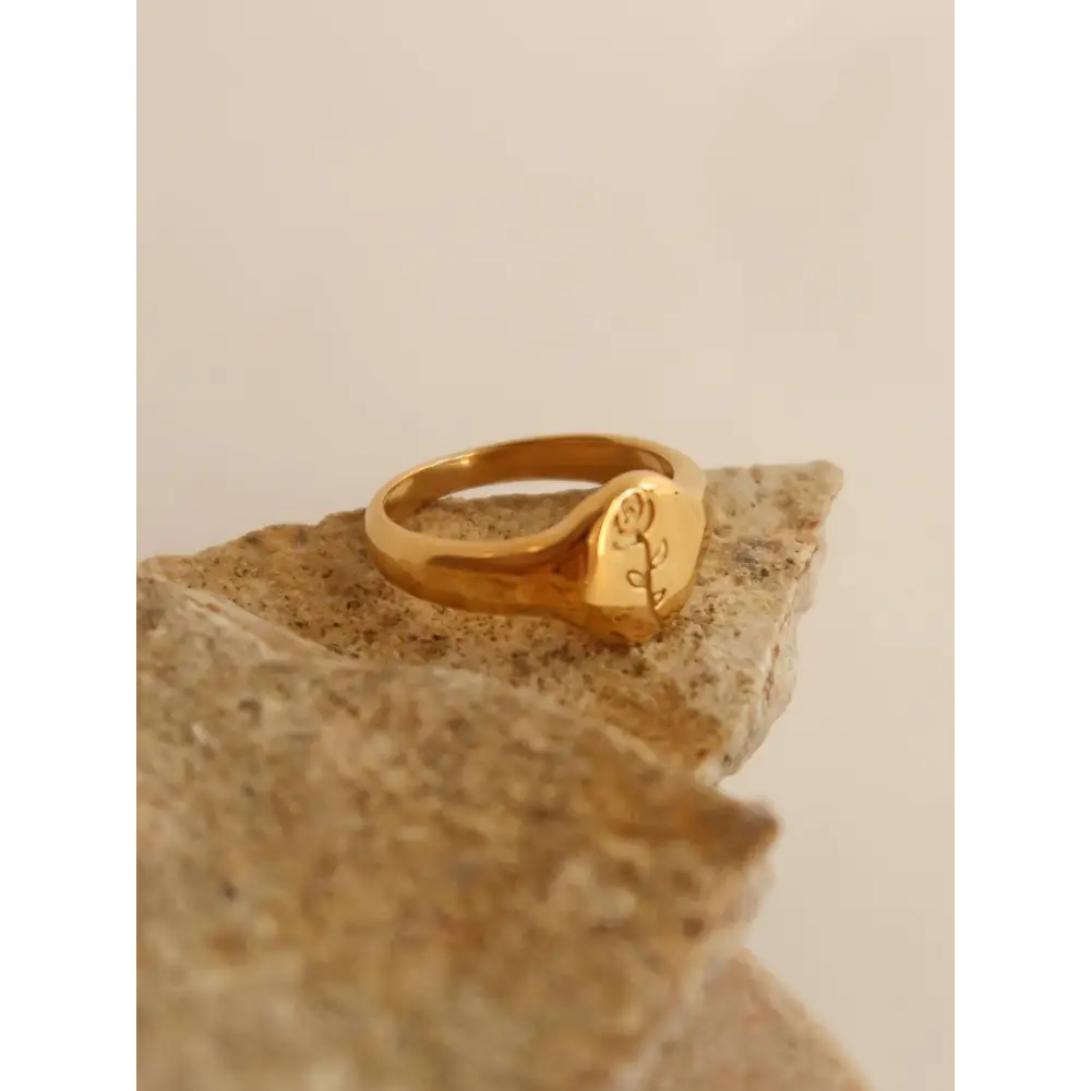 Flânerie by MAIQ - Georgia 18K Gold Non-Tarnish Rose Ring Yellow / 8