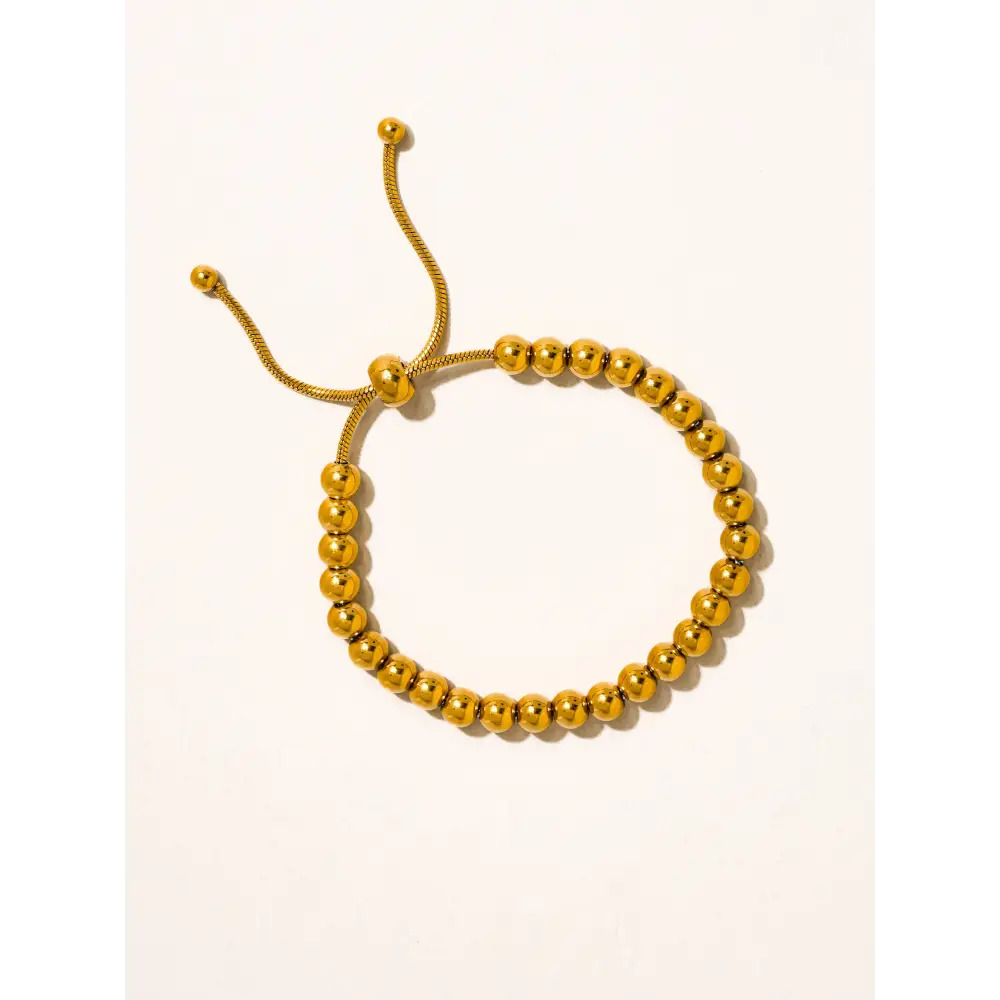 Flânerie by MAIQ - Liliane 18K Gold Non-Tarnish Beaded Bracelet Liliane-Gold-M / Yellow