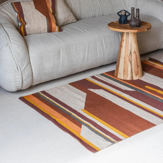 Forpost Trade Inc - Rust Cotton Printed Area Rug