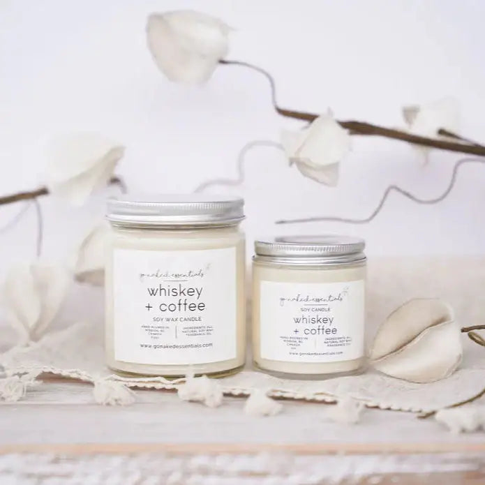 Whiskey + Coffee Soy Candle 3oz - PABOOM