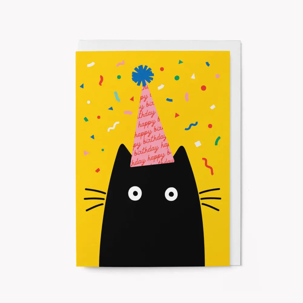Graphic Factory - Birthday Cat Greeting Card Standard cello