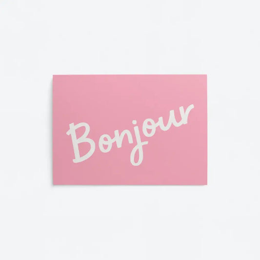 Bonjour Postcard - PABOOM