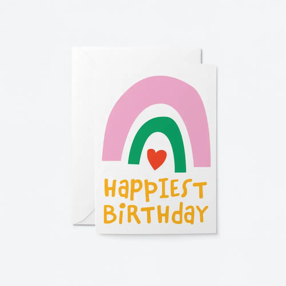 Happiest Birthday Rainbow Card - PABOOM