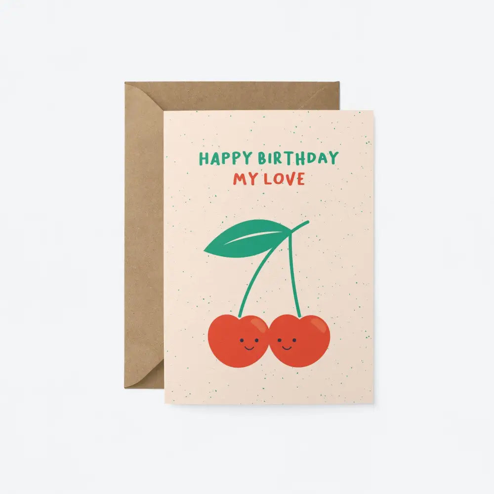 Happy Birthday To My Love Card - PABOOM