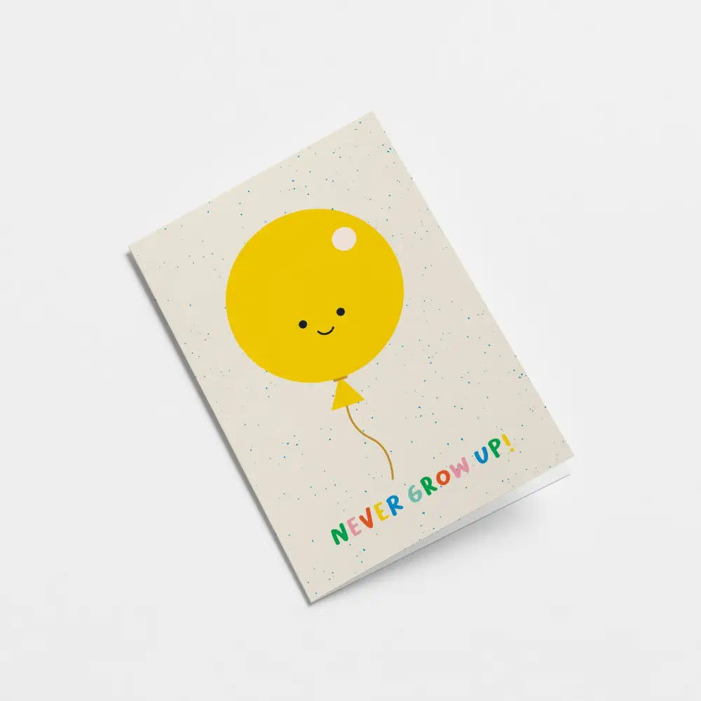 Never Grow Up Card - PABOOM