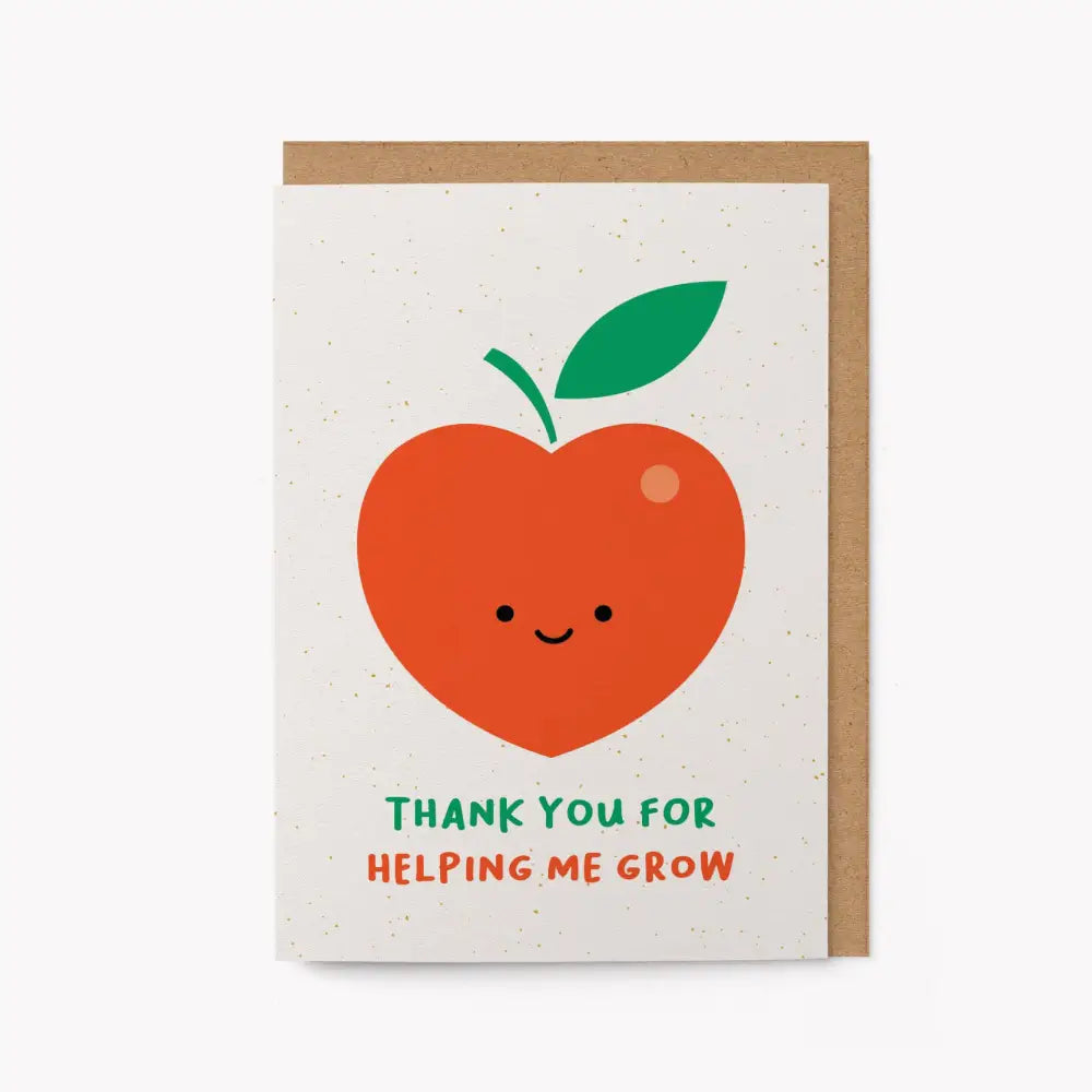 Graphic Factory - Thank you for helping me grow - Teacher Card Standard cello
