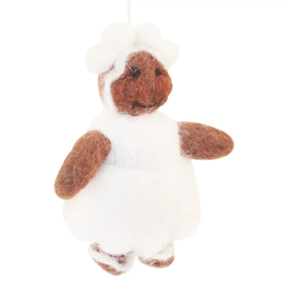 Felted Wool Mama Baker Bear - PABOOM