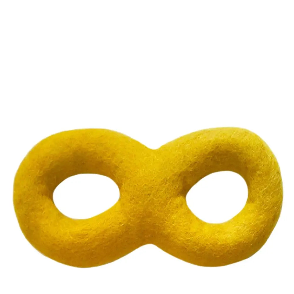 Wool Felted Pet Toy Yellow 8 - PABOOM